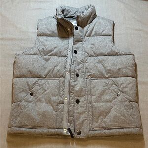 Old Navy Men's Heather Gray Quilted Vest